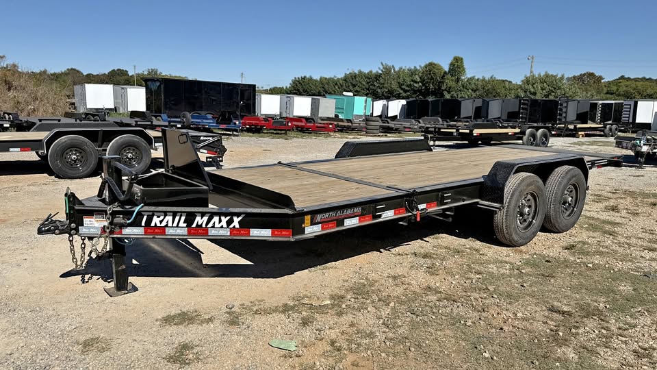 2027 New 20ft TrailMaxx Equipment Tilt Trailer 14K~Dampening Cylinder w/ Pump & Needle Valve