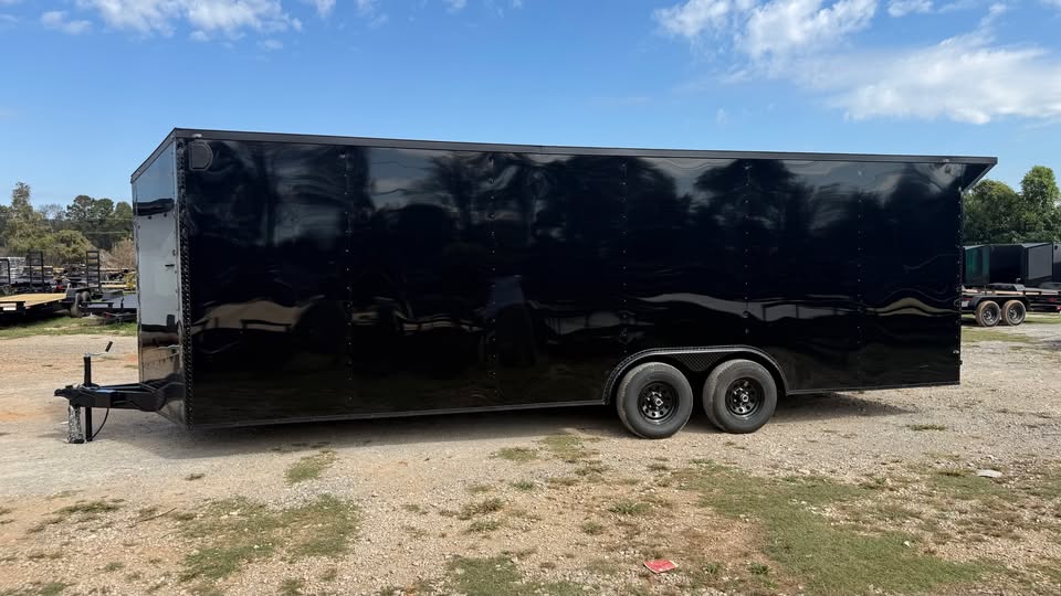 2027 New 8.5x24ft Blackout Enclosed Trailer 10K~Rear Spoiler~7ft Height~5 Year Warranty - Image 3