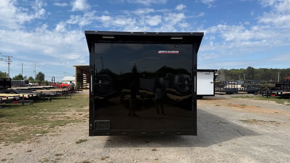 2027 New 8.5x24ft Blackout Enclosed Trailer 10K~Rear Spoiler~7ft Height~5 Year Warranty - Image 4